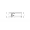 Cordial 15547 CAT 5e S/UTP RJ45 tīkla kabelis, 1,5 m, melns PUR apvalks