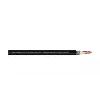 Cordial 15554 CAT 5e S/UTP tīkla kabelis, RJ45, 0,3 m, melns, PUR apvalks