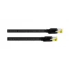 Cordial 15578 RJ45 tīkla kabelis, patch kabelis CAT 7a S/FTP 2,00 m melns PUR apvalks 1 gab.