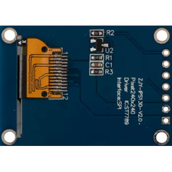 Joy-it 1,3 collu IPS TFT LCD displeja modulis 240x240 ar SBC stiprinājuma kronšteinu (SBC-LCD01)