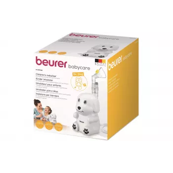 Beurer IH 24 Kids kompresora nebuilizators ar bērnu un pieaugušo maskām, 3,16 µm daļiņu izmērs, 8 ml tilpums, klusa darbība 60309