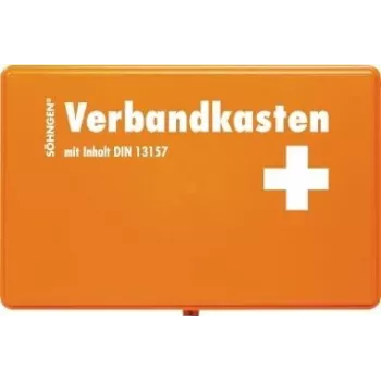 Söhngen DIN 13157 pirmās palīdzības komplekts 3003045 oranžs, triecienizturīgs ABS ar sienas stiprinājumu