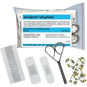 SÖHNGEN bērnu plāksteru dozatora papildināšanas komplekts, 115 gab., hipoalerģisks, bērniem draudzīgi motīvi 1009924