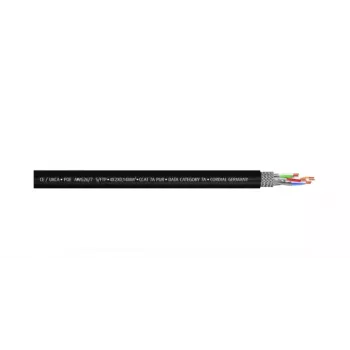 Cordial 15590 CAT 7a S/FTP Tīkla Patch Kabelis, RJ45, 2 m, Melns, PUR Apvalks
