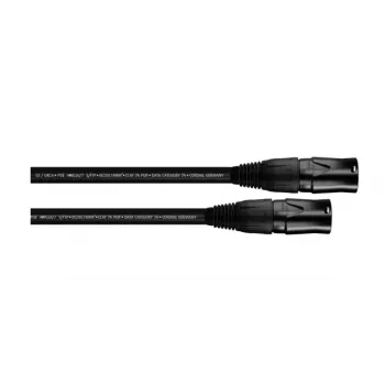 Cordial 15590 CAT 7a S/FTP Tīkla Patch Kabelis, RJ45, 2 m, Melns, PUR Apvalks