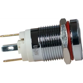 JOY-IT Button12E-01 pretvandālu fiksējošais spiedpogas slēdzis, zaļš, 12 mm, IK10, IP67