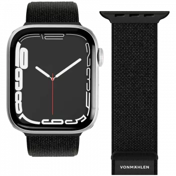 VONMÄHLEN Fitness Loop 2 pulksteņa siksniņa Apple Watch 40/41/42mm, melna