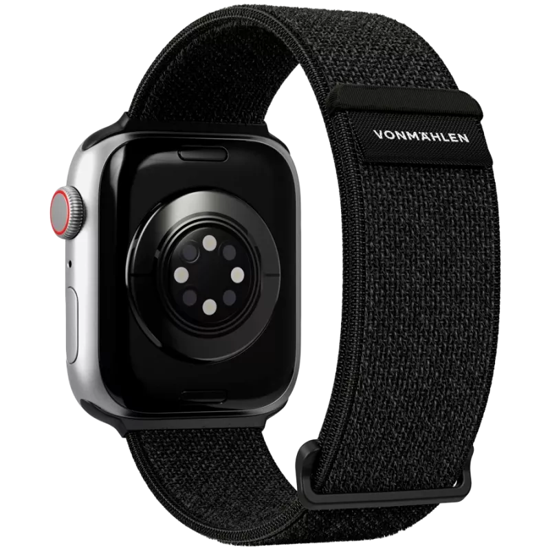 VONMÄHLEN Fitness Loop 2 pulksteņa siksniņa Apple Watch 40/41/42mm, melna