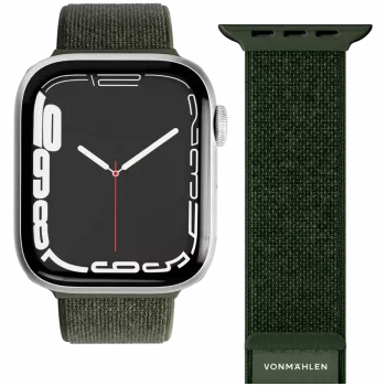VONMÄHLEN Fitness Loop 2 pulksteņa siksniņa Apple Watch 44mm, 45mm, 49mm - olīvu