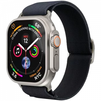 VONMÄHLEN Classic Nylon Loop pulksteņa siksniņa Apple Watch 44/45/46/49mm, tumši zila, viens izmērs