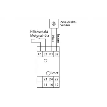 METZ CONNECT Induktīvais tuvuma sensors 2-vadu DC M12 vienā līmenī NO 2mm IP67 kabelis 2m 110149