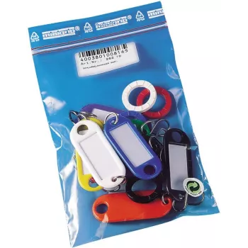 WEDO 262 10 atslēgu birku komplekts ar S-veida āķiem, dažādās krāsās, 10 gab.