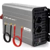 Qoltec modificēta sinusoidāla sprieguma pārveidotājs 12V uz 230V 3000W/6000W ar USB, saderīgs ar LiFePO4 GEL AGM