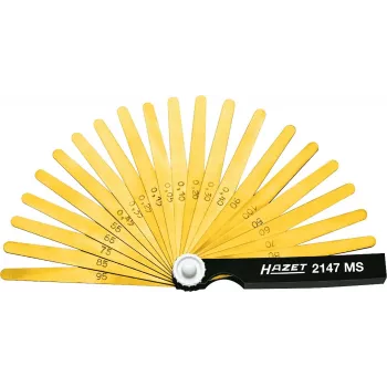 HAZET 2147MS Mērlapstiņu komplekts, 20 asmeņi, 0,05–1,00 mm, DIN 2275