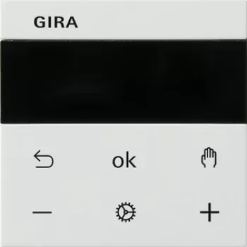 Gira RTR BT System rws 539427 telpas temperatūras regulators, tīri balts spīdīgs
