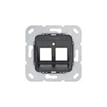 Gira atbalsta gredzens 560400 Modular Jack 4, 2-vietīgs, antracīta