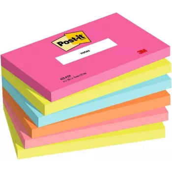 3M Post-it Notes 655-6-POP, 127 x 76 mm, Powerpink, 100 lapas, pārvietojami