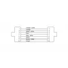 Cordial 15558 CAT 5e S/UTP RJ45 komutācijas kabelis, 2 m, melns PUR apvalks