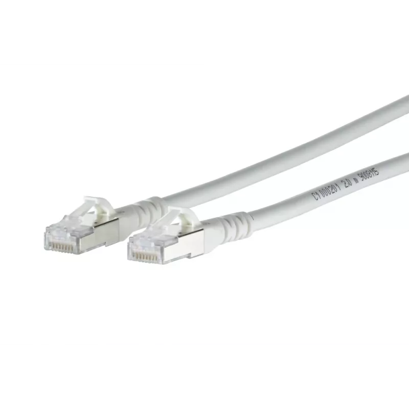METZ CONNECT 1308450388-E Cat6a S/FTP tīkla savienojuma kabelis, RJ45, 0,3 m, balts