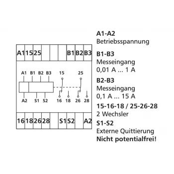 METZ Connect fāžu kontroles relejs 230 V AC, 2 pārslēguma kontakti, DIN sliedei 1102720570