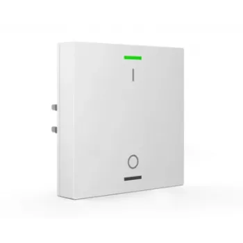 MDT BE-TAL6301.B1 KNX spiedpoga 1-gang ar RGBW statusa LED un temperatūras sensoru, Studio White Glossy