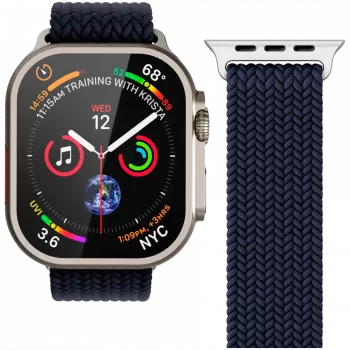 VONMÄHLEN austais cilpiņu siksniņa Apple Watch 44/45/49mm, Navy