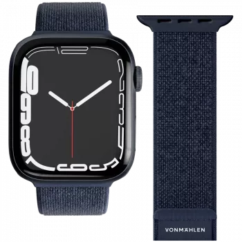 VONMÄHLEN Fitness Loop 2 vied pulksteņa siksniņa Apple Watch 40/41/42mm, tumši zila, One Size