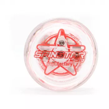 YoYoFactory Spinstar spīdošs tumšajā tumši sarkans jojo iesācējiem un vidēja līmeņa spēlētājiem