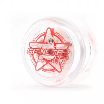 YoYoFactory Spinstar spīdošs tumšajā tumši sarkans jojo iesācējiem un vidēja līmeņa spēlētājiem