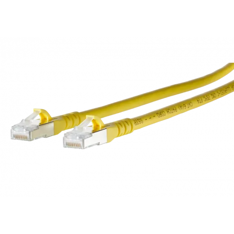 METZ CONNECT 1308450377-E Cat6a S/FTP tīkla kabelis, dzeltens, 0,3 m