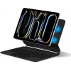DIGISTOR HK ESR iPad Pro 13 inch (M4, 2024) klaviatūras futrālis ar regulējamu magnētisko statīvu, noņemamu aizsargpārsegu, Rebound 360 sērija, pelēks