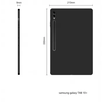 MRDISC aizmugurējais vāciņš Samsung Galaxy Tab S10+ 5G 256 GB, melns TPU (MG-BCSGTABS105GSW)