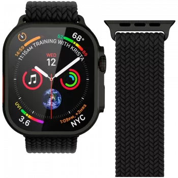VONMÄHLEN Woven Loop 44, 45, 46, 49mm One Size, All Black