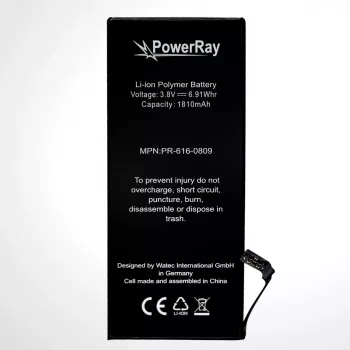 PowerRay akumulators PR-616-0809 iPhone 6, 1810 mAh, vairumā