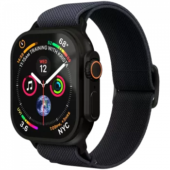 VONMÄHLEN Classic Nylon Loop Apple Watch 38/40/41mm, Navy Black