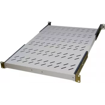 IT-BUDGET 19 inch fiksēts statīva plaukts, 150 kg nestspēja, 650 mm dziļums, gaiši pelēks 90ITB19FBX650G