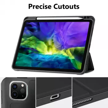 MRDISC Flip Cover vāks Apple iPad Pro M4 - melns TPU MG-FLIPIPADPM4