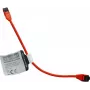 IT-BUDGET Cat.8.1 slaids Ethernet savienojuma kabelis, S/FTP, 40 Gbps, 2000 MHz, LSZH, PoE+, sarkans, 0,5 m 90ITBSLIM81PK050R