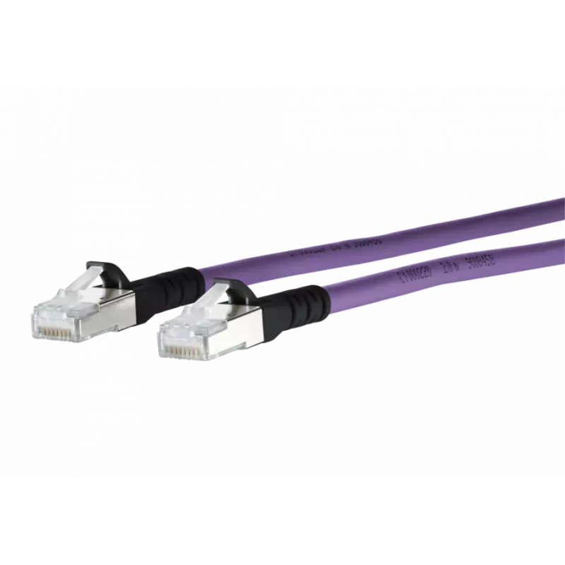METZ CONNECT 1308451009-E Cat6a S/FTP tīkla kabelis, 1 m, violets