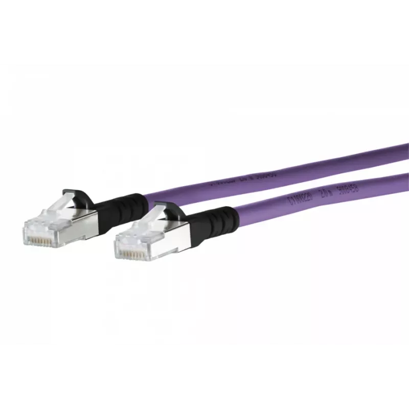 METZ CONNECT 1308451009-E Cat6a S/FTP tīkla kabelis, 1 m, violets