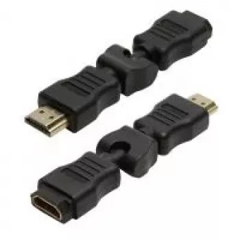 LogiLink HDMI adapteris ar 270° leņķi, HDMI male uz HDMI female, 4K, melns