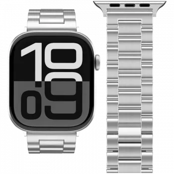 VONMÄHLEN Link Bracelet 2 Apple Watch 40/41/42mm, nerūsējošais tērauds, sudraba