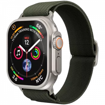 VONMÄHLEN Classic Nylon Loop 44, 45, 46, 49mm One Size, olīvu