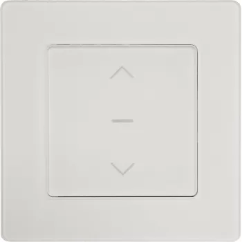 PowerRay PR-SCS-01 WiFi viedais skārienjutīgais žalūziju slēdzis, stikla rāmis balts