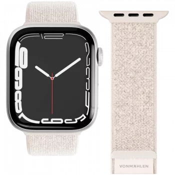 VONMÄHLEN Fitness Loop 2 pulksteņa aproce Apple Watch 44/45/46/49mm, krēmkrāsas