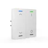 MDT BE-TAL55T2.C1 KNX spiedpoga Light 55 2-gang ar RGB-W apgaismojumu un temperatūras sensoru, tīri balta spīdīga