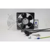 IT-BUDGET pilns komplekts IT skapja ventilators ar termostatu - 160 m³/h gaisa plūsma - 230 V - 1 ventilators, aizsargrežģis, kabeļi, termostats, skrūves (90ITBLUESET1T)