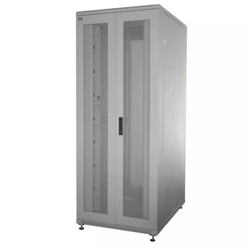 IT-BUDGET 19 inch servera skapis SRK 42U 800x1000 mm perforētas dubultdurvis gaiši pelēks 90ITB19SRK42810DTGN