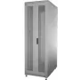 IT-BUDGET 19 collu serveru skapja komplekts 42U 600x1000 mm, perforētas dubultdurvis priekšā un aizmugurē, 4 aktīvie ventilatori, PDU, plaukti, izjaukts, gaiši pelēks 90ITB19SRK42610DTG