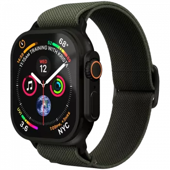 VONMÄHLEN Classic Nylon Loop 40, 41, 42mm One Size, Olīvzaļš Melns